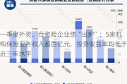 一季度外资、合资险企业绩“出炉”：5家机构保险业务收入超百亿元，投资收益率均低于近三年水平