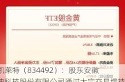 ST凯莱特（834492）：股东安徽金坤科技股份有限公司通过大宗交易增持公司50万股