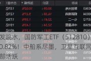 尾盘突发跳水，国防军工ETF（512810）缩量收跌0.82%！中船系尽墨，卫星互联网、低空经济局部活跃