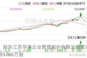 ST永悦：股东江苏华英企业管理股份有限公司累计被冻结股份约1766万股