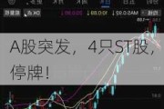 A股突发，4只ST股，停牌！