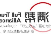 满帮集团2024年Q3：“双边效应”驱动增长飞轮持续运转，多项业绩指标创新高