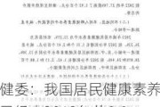 卫健委：我国居民健康素养水平已经由2012年的8.80%上升到2023年的29.70%