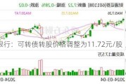 杭州银行：可转债转股价格调整为11.72元/股