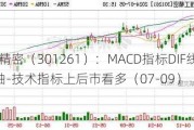 恒工精密（301261）：MACD指标DIF线上穿0轴-技术指标上后市看多（07-09）