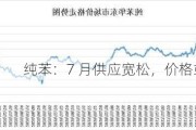 纯苯：7 月供应宽松，价格或前高后低