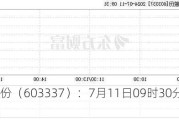 杰克股份（603337）：7月11日09时30分触及涨停板