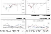 棕榈油2409合约：7150价位有支撑，待调整后逢低做多主