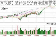 【调研快报】温氏股份接待海通证券等多家机构调研