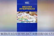 渣打集团6月3日斥资785.84万英镑回购100.5万股