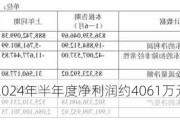 上海凤凰：2024年半年度净利润约4061万元，同比增加60.81%