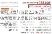 台积电盘前涨超2.3% 7月销售额同比增长超44%创单月营收新高