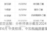 航空运输：分析师表示截至2024年6月 中美航线、中加航线旅客量分别恢复至2019年的21%、11%