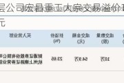 新三板基础层公司宏昌重工大宗交易溢价12.5%，成交金额67.5万元