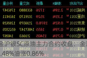 夜盘沪金沪银SC原油主力合约收盘：金涨0.61%银涨4.48%油涨0.86%