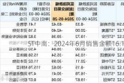 ST中南：2024年6月销售金额16.1亿元