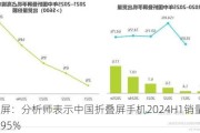 折叠屏：分析师表示中国折叠屏手机2024H1销量同比增长95%