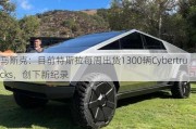 马斯克：目前特斯拉每周出货1300辆Cybertrucks，创下新纪录