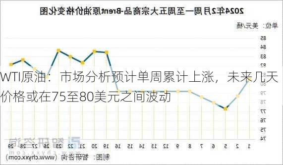 WTI原油：市场分析预计单周累计上涨，未来几天价格或在75至80美元之间波动