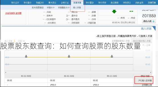 股票股东数查询：如何查询股票的股东数量