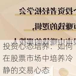 投资心态培养：如何在股票市场中培养冷静的交易心态