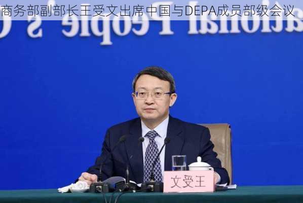 商务部副部长王受文出席中国与DEPA成员部级会议