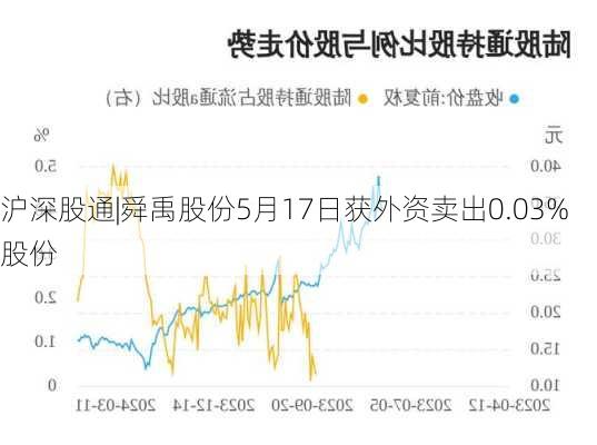 沪深股通|舜禹股份5月17日获外资卖出0.03%股份