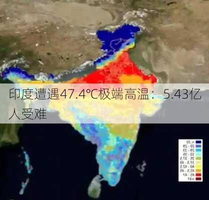 印度遭遇47.4℃极端高温：5.43亿人受难