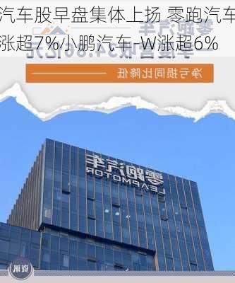 汽车股早盘集体上扬 零跑汽车涨超7%小鹏汽车-W涨超6%