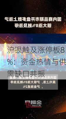 沪银触及涨停板8%：资金热情与供需缺口共振