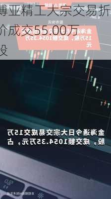 博亚精工大宗交易折价成交55.00万股