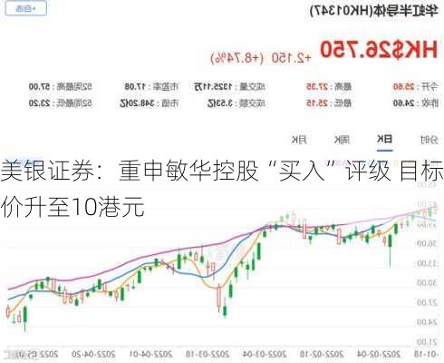 美银证券：重申敏华控股“买入”评级 目标价升至10港元