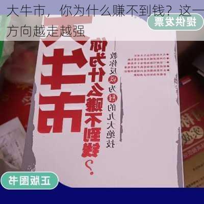 大牛市，你为什么赚不到钱？这一方向越走越强