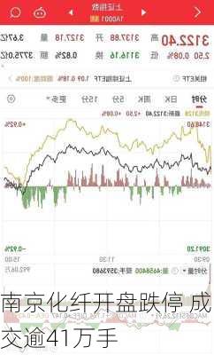 南京化纤开盘跌停 成交逾41万手