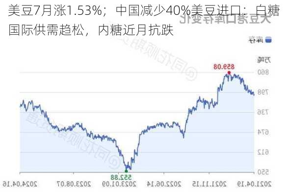 美豆7月涨1.53%；中国减少40%美豆进口：白糖国际供需趋松，内糖近月抗跌