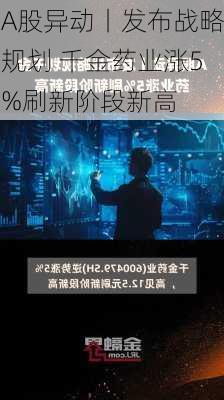 A股异动丨发布战略规划 千金药业涨5%刷新阶段新高