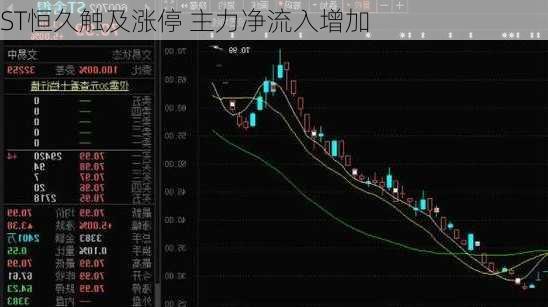 ST恒久触及涨停 主力净流入增加