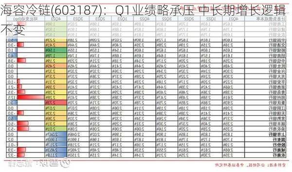 海容冷链(603187)：Q1业绩略承压 中长期增长逻辑不变