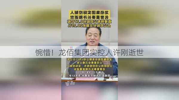 惋惜！龙佰集团实控人许刚逝世