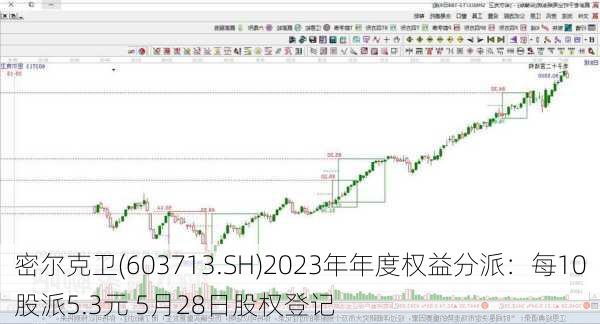 密尔克卫(603713.SH)2023年年度权益分派：每10股派5.3元 5月28日股权登记