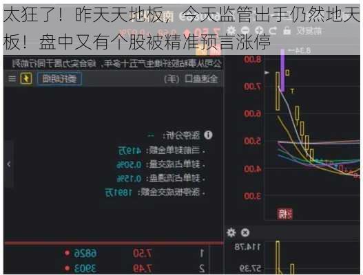 太狂了！昨天天地板，今天监管出手仍然地天板！盘中又有个股被精准预言涨停