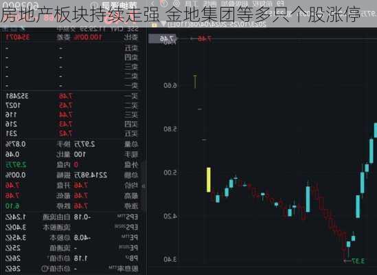 房地产板块持续走强 金地集团等多只个股涨停