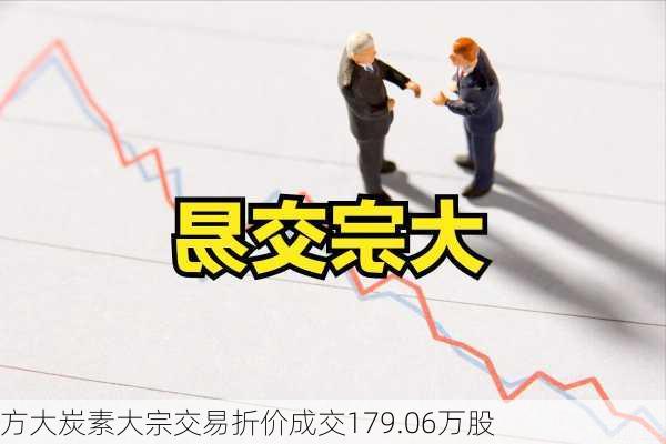 方大炭素大宗交易折价成交179.06万股