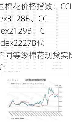 中国棉花价格指数：CCIndex3128B、CCIndex2129B、CCIndex2227B代表不同等级棉花现货实际到厂价