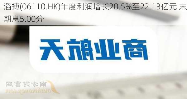 滔搏(06110.HK)年度利润增长20.5%至22.13亿元 末期息5.00分