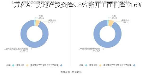 万科A：房地产投资降9.8% 新开工面积降24.6%