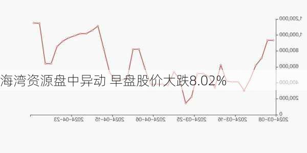 海湾资源盘中异动 早盘股价大跌8.02%