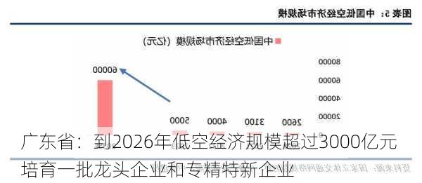 广东省：到2026年低空经济规模超过3000亿元 培育一批龙头企业和专精特新企业