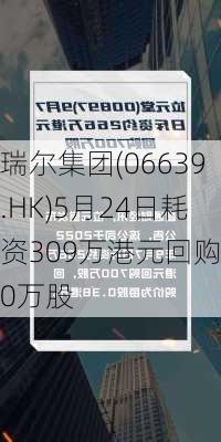 瑞尔集团(06639.HK)5月24日耗资309万港元回购50万股