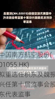 中国南方航空股份(01055.HK)拟重选任积东及魏振兴任第十届监事会股东代表监事